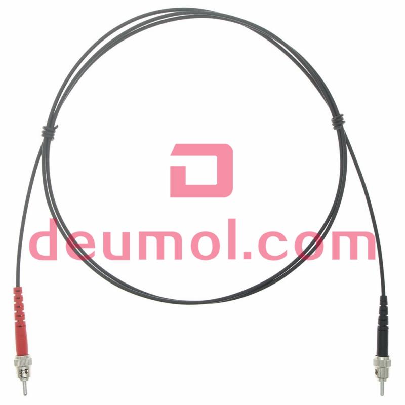 ST 1.0mm Plastic Optical Fiber Cable Assemblies, ST/ST POF Patch Cords, Simplex 0.5M