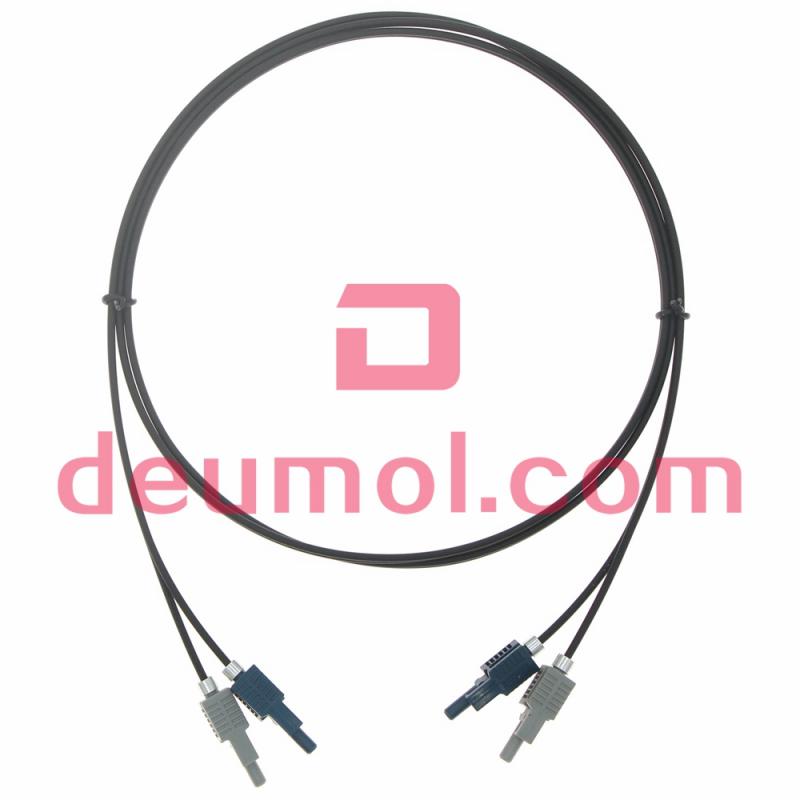 HFBR4503Z/HFBR-4513Z 1.0mm Plastic Optical Fiber Cable Assemblies, Versatile Link V-PIN POF Patch Cords, Duplex 1M