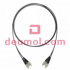 FC 1.0mm Plastic Optical Fiber Cable Assemblies, FC/FC POF Patch Cords, Duplex 0.5M