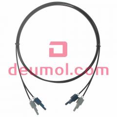 HFBR4503Z/HFBR-4513Z 1.0mm Plastic Optical Fiber Cable Assemblies, Versatile Link V-PIN POF Patch Cords, Duplex 8M