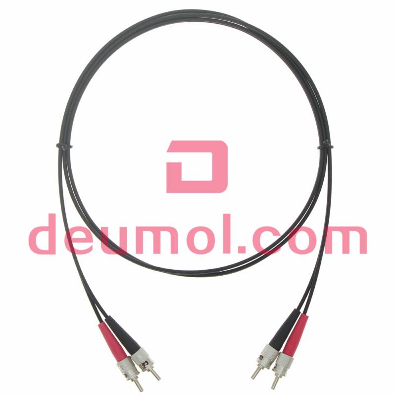 BFOC 980/1000um Plastic Optical Fiber Cable Assemblies, BFOC POF Patch Cords, Duplex 1M