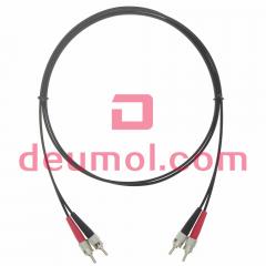 BFOC 980/1000um Plastic Optical Fiber Cable Assemblies, BFOC POF Patch Cords, Duplex 5M