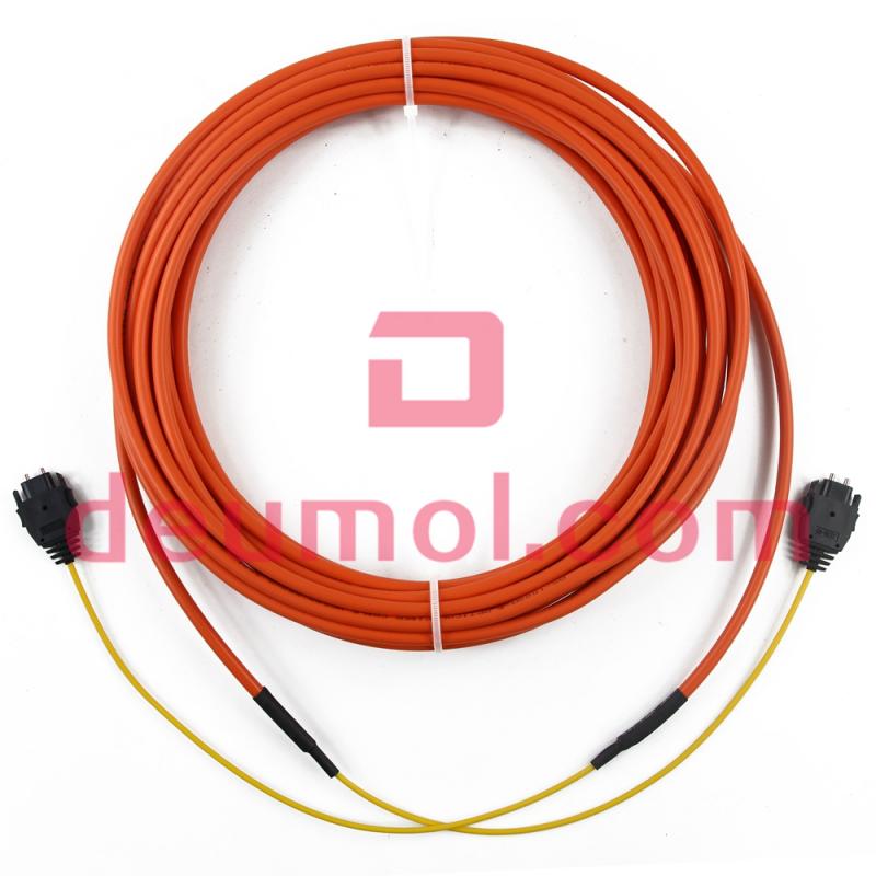 AS-2P-3M-A - Fibre Optic Cable for MELSECNET SI 200/250um, DL-72ME Connectors, 3M