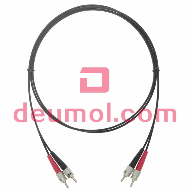 BFOC 980/1000um Plastic Optical Fiber Cable Assemblies, BFOC POF Patch Cords, Duplex 2M
