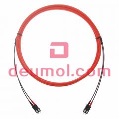 SC-RJ 980/1000um Plastic Optical Fiber Cable Assemblies, SC-RJ POF Patch Cords, Duplex 50M